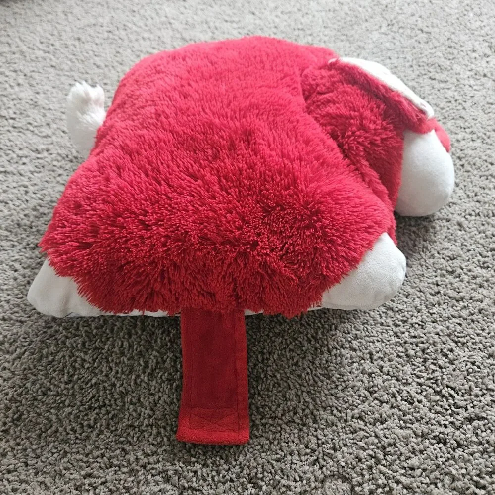 Pillow Pets Valentine Red Plush Fluffy Puppy Dog With Heart Nose Large 2010 19